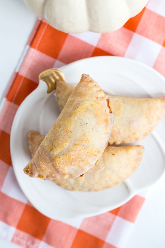 A plate of pumpkin hand pies