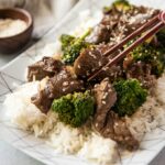 A plate of Beef and Broccoli