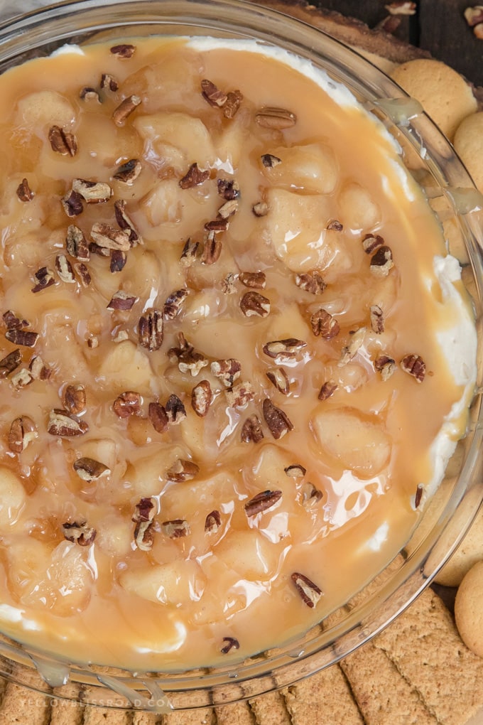 Caramel Apple Pie No Bake Cheesecake Dip