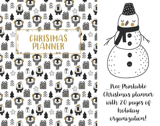 Christmas Printable Planner cover