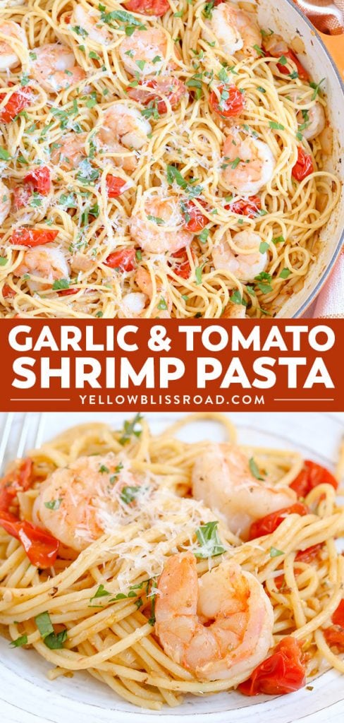 Garlic Tomato & Shrimp Pasta | Easy Weeknight Meal