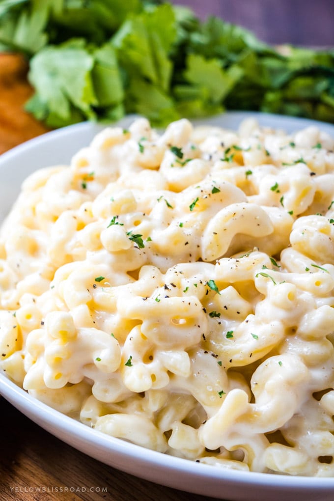 One Pot Mac and Cheese on a plate.