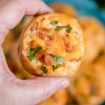 Pinwheels filled with cheese, bacon, and chicken