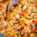 Close up of Ground Turkey Taco Pasta