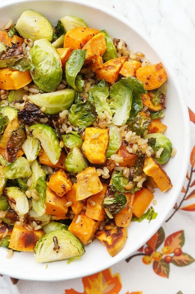 close up of thanksgiving salad in a bowl