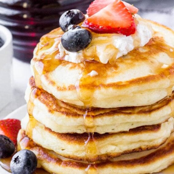 Greek Yogurt Pancake Recipe (Homemade Pancakes)