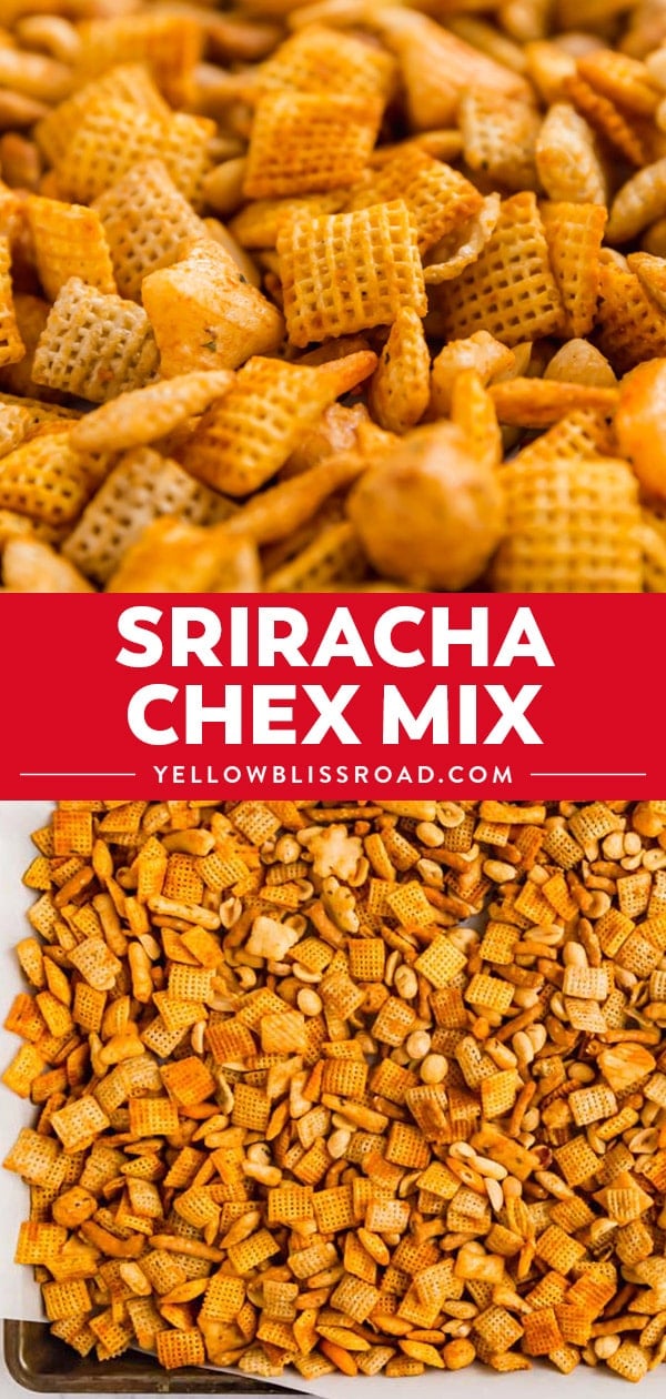 Sriracha Chex Mix (Homemade Chex Mix) collage