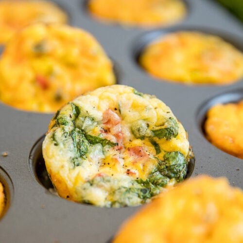 Easy Egg Muffins (Baked Egg Muffin Cups) | YellowBlissRoad.com