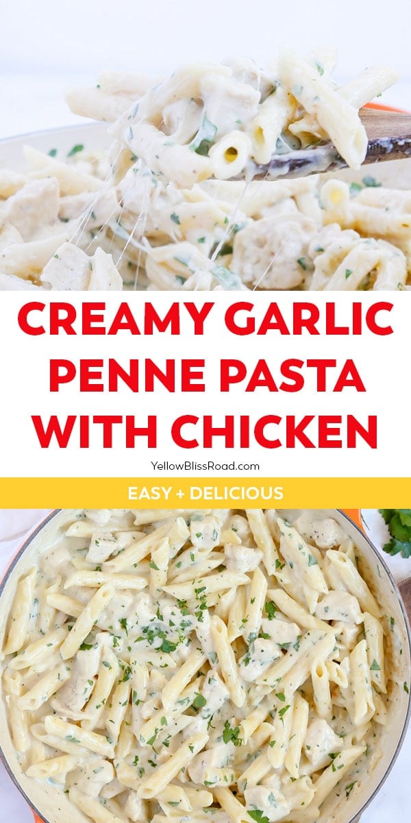 One Pan Creamy Garlic Penne Recipe