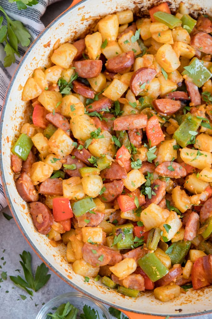 Smoked Sausage and Potato Hash