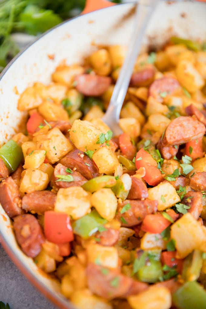 Smoked Sausage and Potato Hash