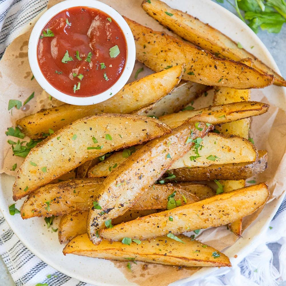 Crispy Baked Potato Wedges