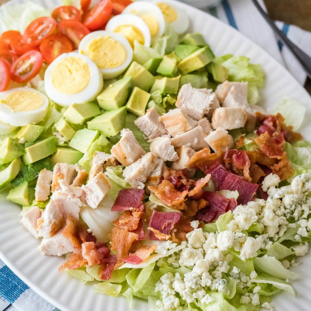 This easy to make Classic Cobb Salad is loaded with all the best salad toppings. Just add your dressing of choice and you have a fantastic lunch or lighter dinner option!