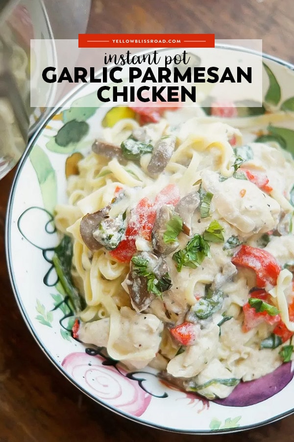 Instant Pot Chicken Florentine with title text overlay