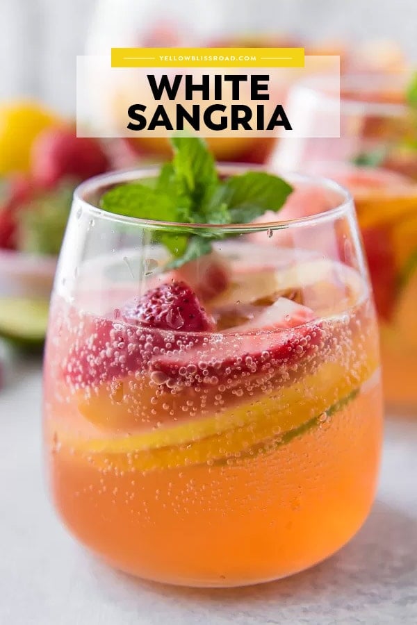 White Sangria pinnable image with text overlay