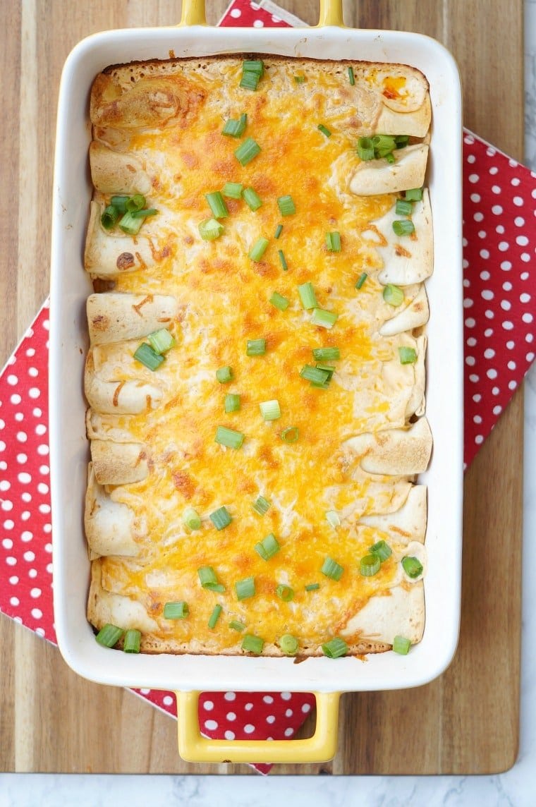 Buffalo Chicken Enchiladas