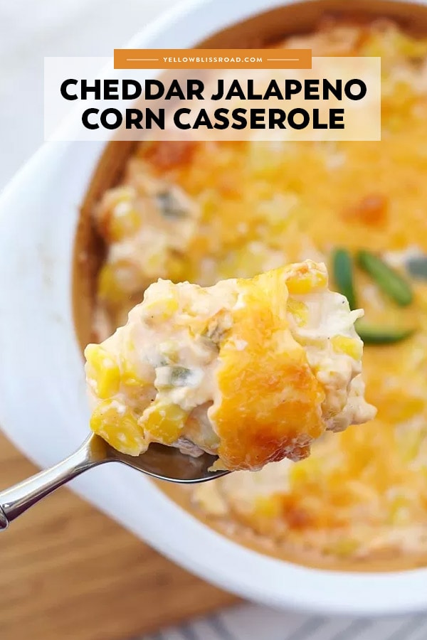 Jalapeno Cheddar Corn Casserole