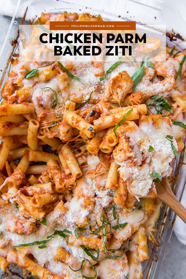 Chicken Parmesan Baked Ziti Easy Weeknight Meal