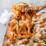 Social media image of Chicken Parmesan Baked Ziti