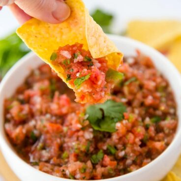 A bowl of Salsa