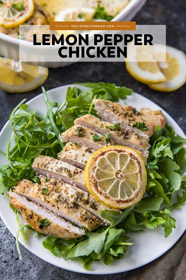 Juicy Baked Lemon Pepper Chicken | YellowBlissRoad.com