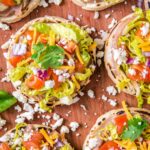 A close up of Mexican Sopes