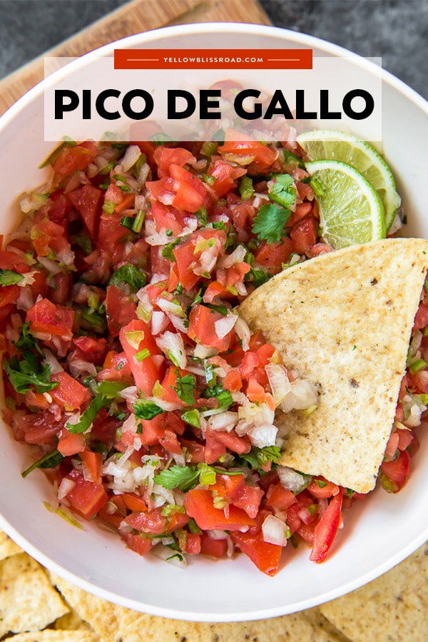 Homemade Pico de Gallo Recipe | YellowBlissRoad.com