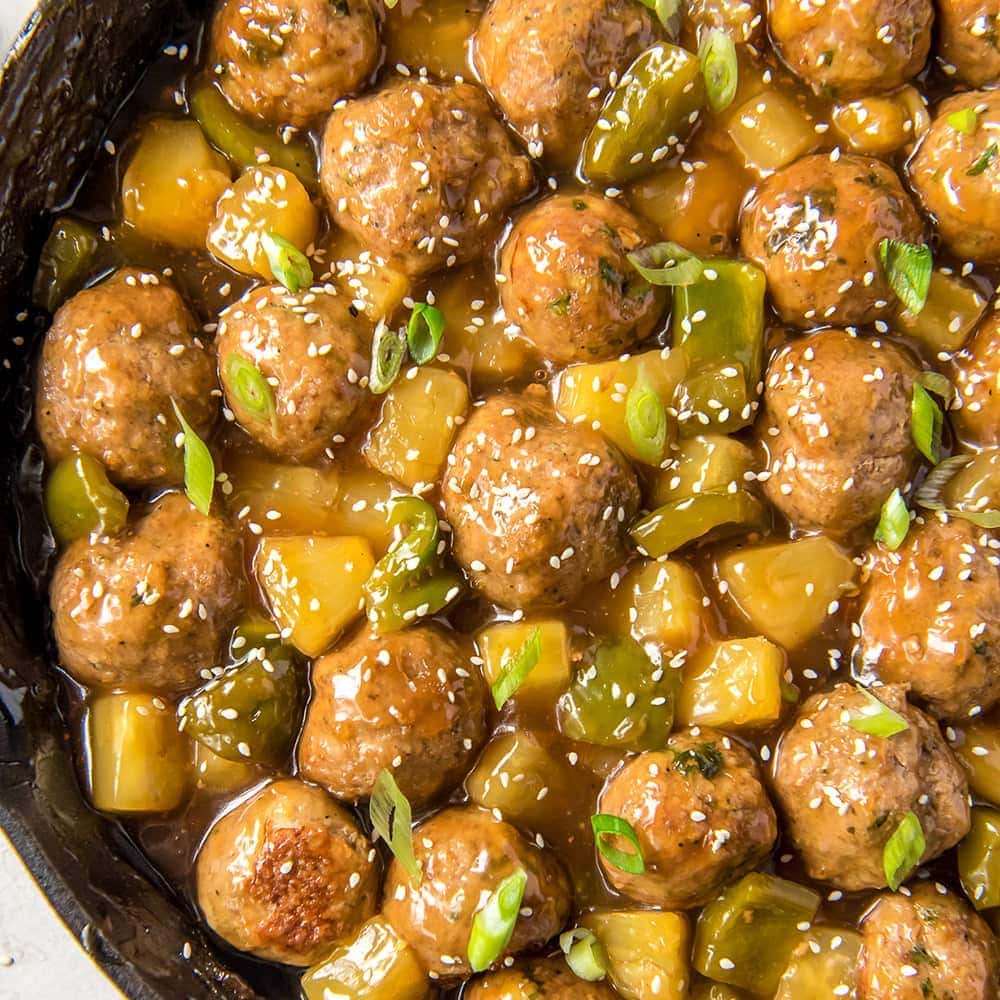 Sweet and Sour Turkey Meatballs