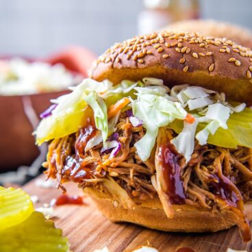 Social media image of Crockpot BBQ Chicken Sandwich