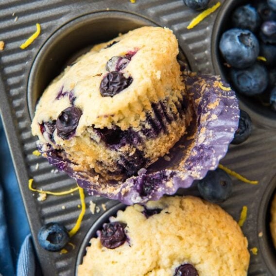 Social media image of Blueberry Lemon Muffins