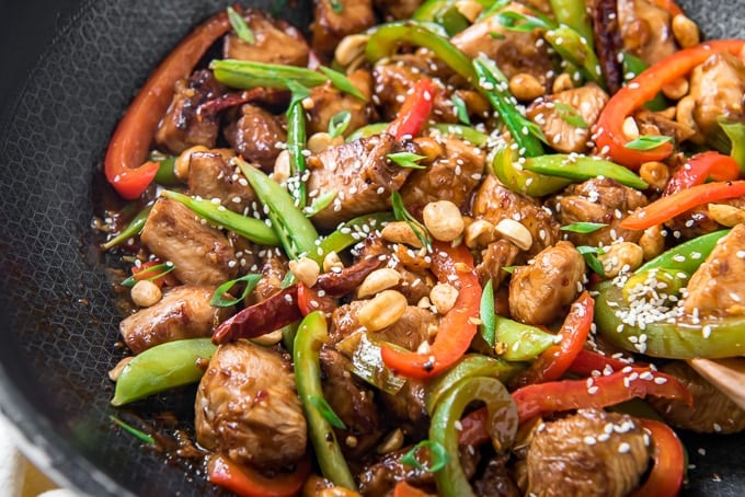 Szechuan Chicken Stir Fry Recipe | YellowBlissRoad.com