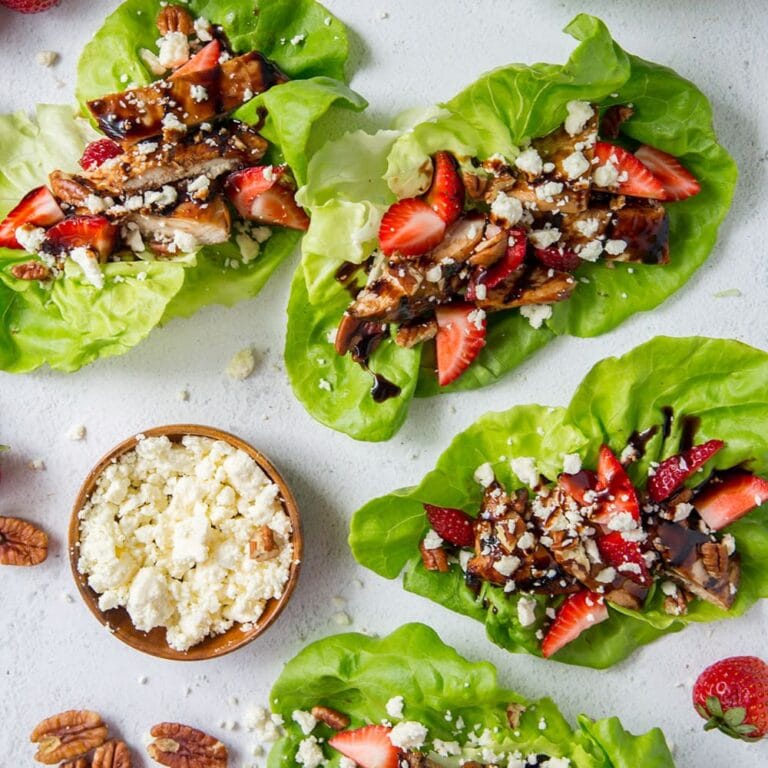 Grilled Balsamic Chicken Lettuce Wraps Yellow Bliss Road