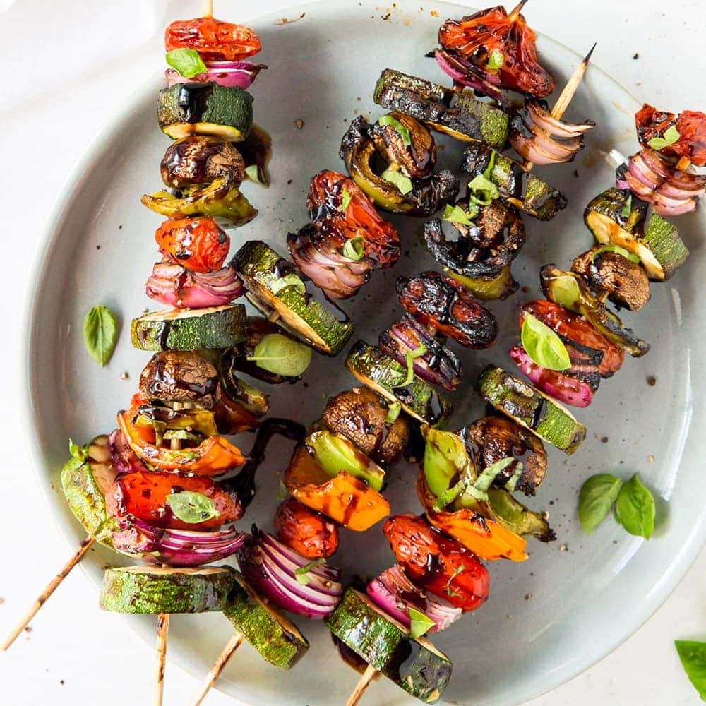 Social media image vegetable kabobs