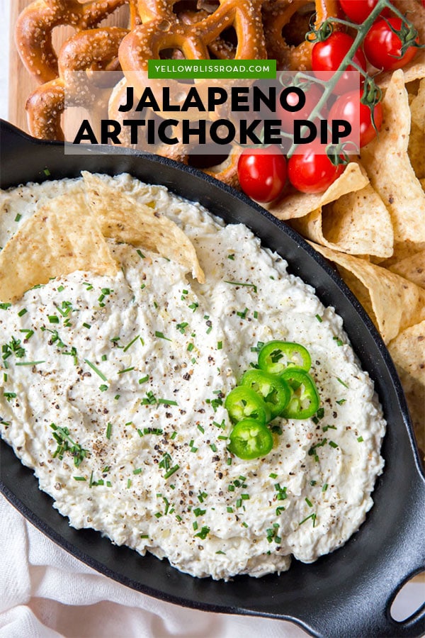 Spicy, Creamy Jalapeno Artichoke Dip