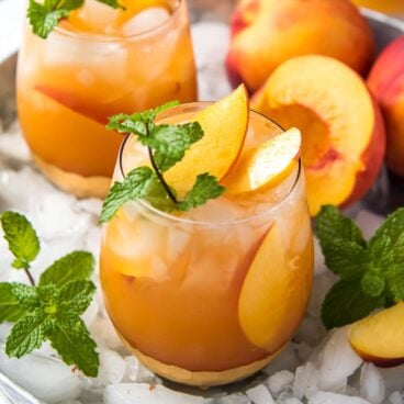 Social media image of Peach Sangria