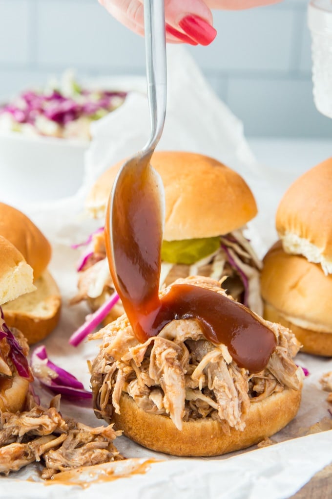 Slow Cooker Pulled Pork Sliders YellowBlissRoad