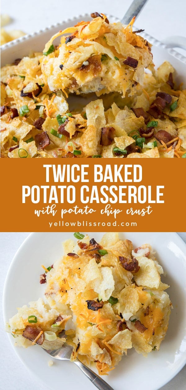 Twice Baked Potato Casserole collage images