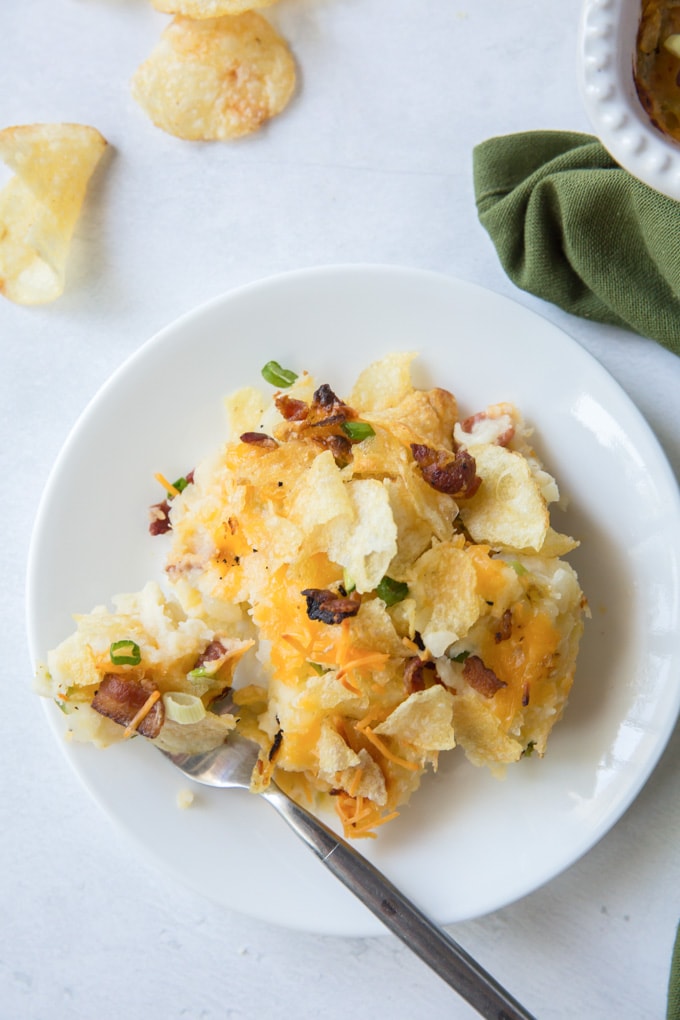 A plate of Potato Casserole