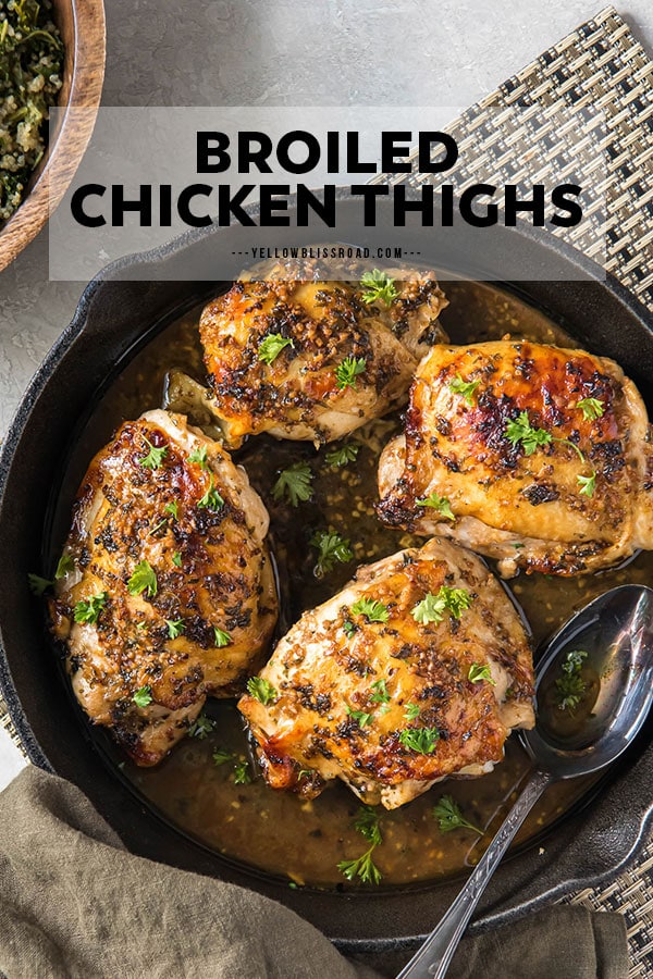 Crispy Broiled Chicken Thighs