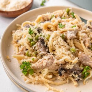 Social media image of turkey tetrazzini