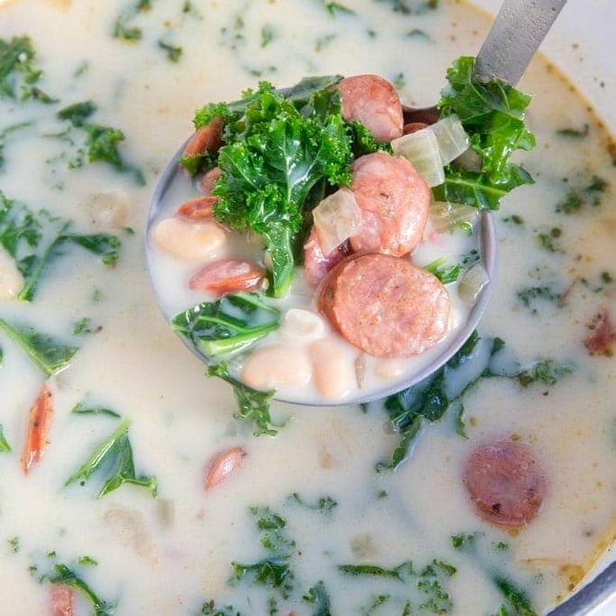 White Bean, Kale & Sausage Soup