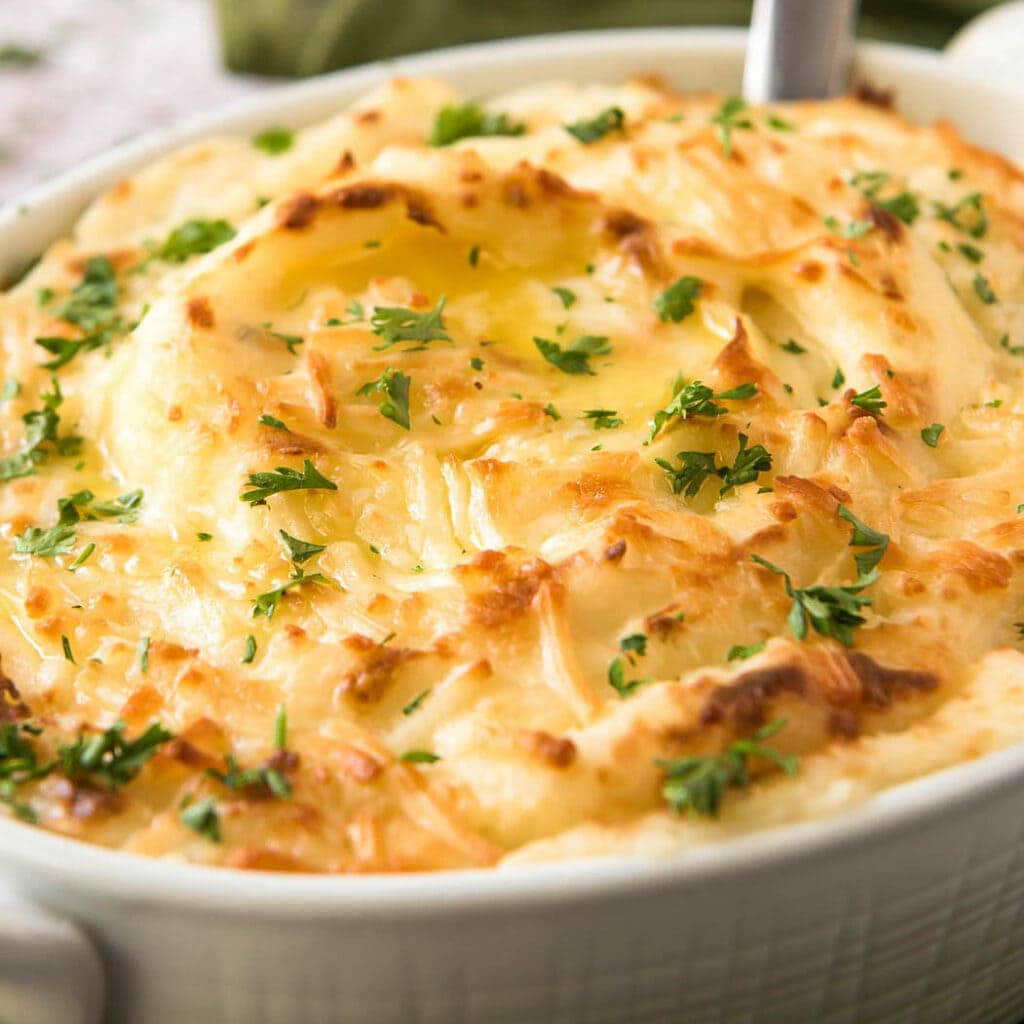 Easy Cheesy Mashed Potatoes Recipe