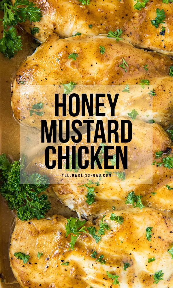 Honey Mustard Chicken Pinterest friendly image