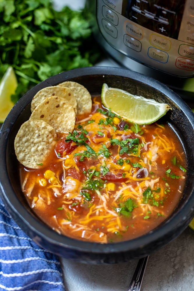 Instant Pot Chicken Tortilla Soup Yellow Bliss Road
