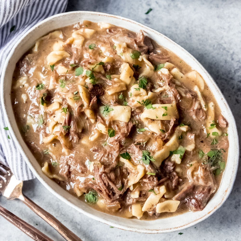 Crock Pot Beef and Noodles