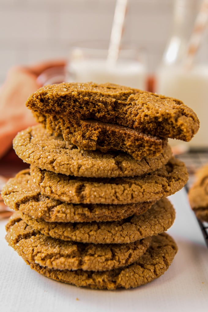 A close up of Molasses cookies