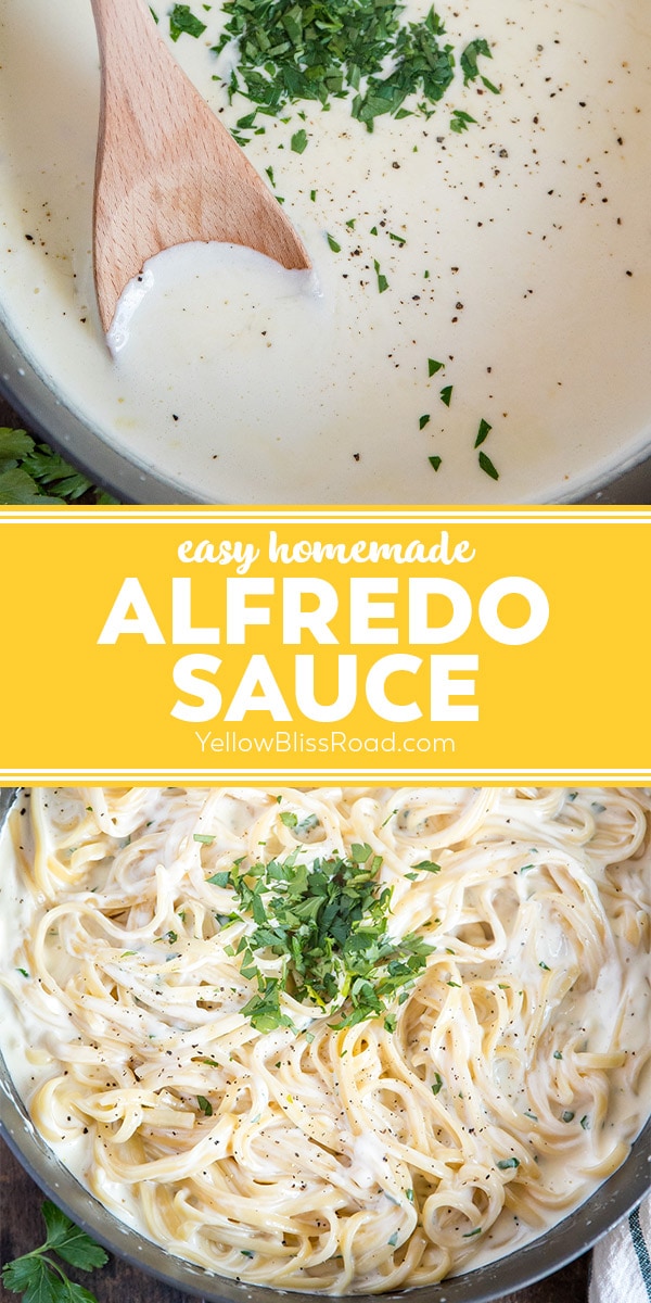 Easiest creamiest alfredo sauce from scratch yellowblissroad