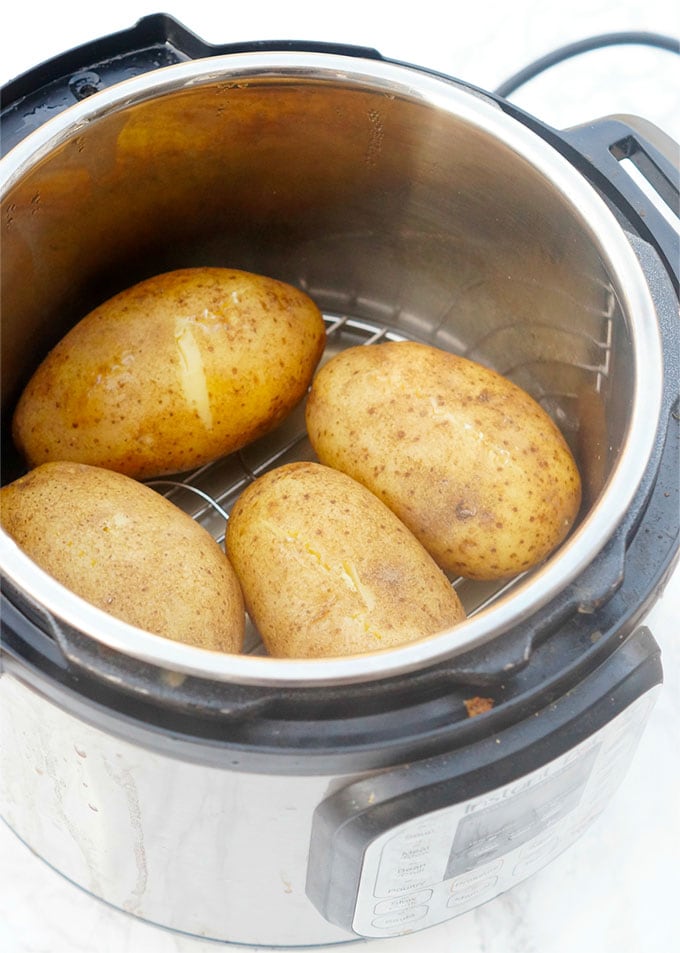 Instant Pot Baked Potatoes | YellowBlissRoad.com