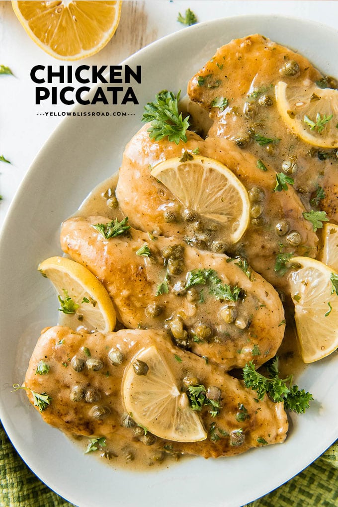 Easy Chicken Piccata Recipe | YellowBlissRoad.com