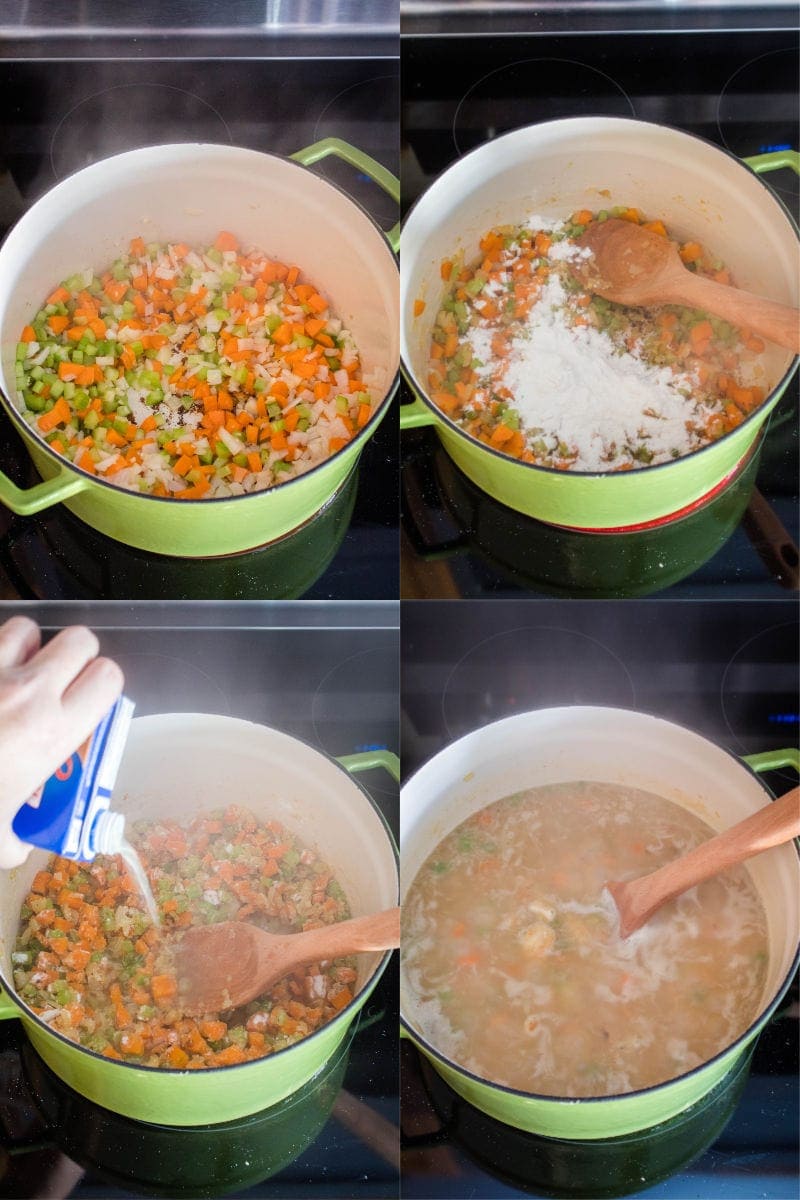 steps to make soup for chicken and dumplings